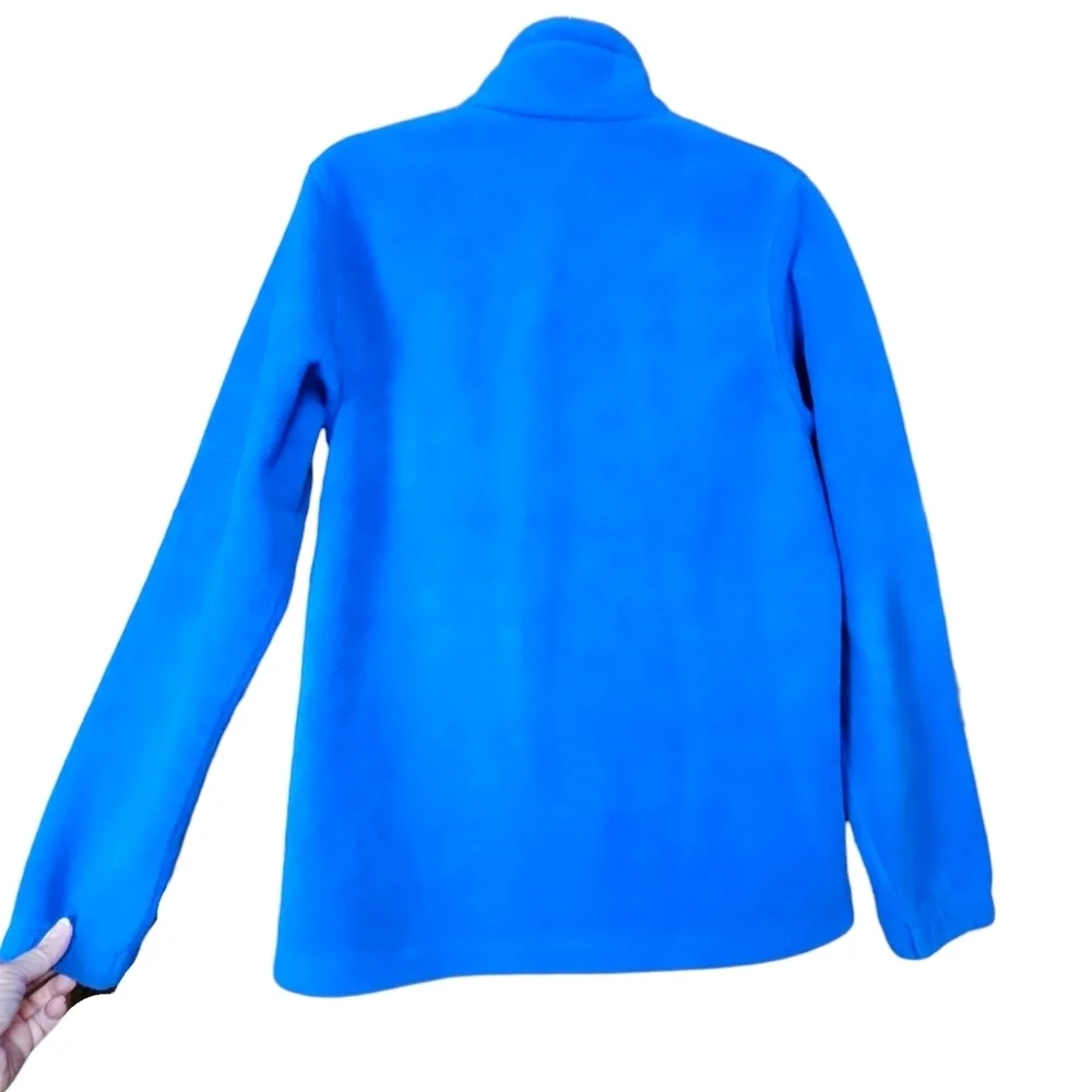 COLUMBIA Men's Full Zip Long Sleeve Fleece Blue & Black Jacket Size S - Picture 2 of 12